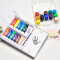 得力 儿童颜料套装可水洗绘画水彩颜料 宝宝手指画涂鸦颜料 12色