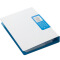 齐心(Comix) A5307 央格系列便携式名片册120枚(60袋) 蓝色