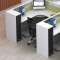 屏风办公桌职员桌员工桌员工位工作位电脑桌卡座干字型6人位含椅子