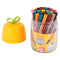 得力（deli）水彩笔儿童可水洗彩笔画笔幼儿园彩色笔套装 70679 桶装水彩笔36色