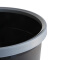 得力（deli） 得力清洁桶 韩版时尚圆形压边纸篓 收纳桶  无盖垃圾桶 颜色随机1个 9555