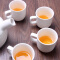 盛宴佳品（SYJP）茶具 陶瓷欧式整套茶具套装 简约过滤茶壶茶杯套装 多功能茶具5件套 一壶四杯（圆形托盘）