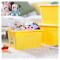 茶花收纳箱 整理箱衣物收纳盒塑料床底储物箱玩具杂物箱带滑轮 绿色 68L (2个)