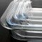 晶泽 烤盘 家用玻璃烤盘微波炉烤箱鱼盘烤托盘微波烤盘 1.5L