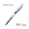 日本进口 kinbor创意多功能圆珠笔 3way旋转原子笔(2色圆珠笔+铅笔) 签字笔 透明色