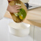 百露 日式厨房橱柜门后垃圾桶悬挂式大号桌面收纳盒塑料袋小杂物分类筒 白色