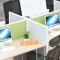 屏风办公桌职员桌员工桌员工位工作位电脑桌卡座王字型8人位含椅子