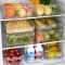百露可叠加冰箱收纳盒保鲜收纳盒长方形抽屉式整理盒食品食物储物盒 分类盒(8108)