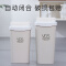 青静衣祥 大号垃圾桶 家用厨房卫生间客厅摇盖垃圾桶 创意塑料摇盖卧室垃圾筒 YDS301深空灰11L