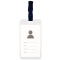 得力（deli） 透明防水塑料证件卡套 员工工作牌胸卡保护套展会工作卡 竖式带吊夹 5753