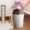 佳帮手 垃圾桶家用欧式卫生间厨房客厅小号垃圾筒带盖大号创意纸篓 大号9.2L(咖啡色)