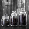 乐美雅 密封罐 玻璃奶粉罐茶叶罐密封瓶储物罐 透明小号0.5L