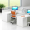 屏风办公桌职员桌员工桌员工位工作位电脑桌卡座7字型2人位含椅子