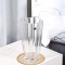超厚水晶玻璃花瓶 水培 玫瑰百合花插客厅餐桌花瓶摆件 八角口花瓶