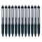 百乐（PILOT） 中性笔按动水性笔/针管笔/签字笔BXRT-V5顺滑流畅学生办公财务0.5mm 黑色十二支装