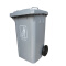 超宝（CHAOBAO） 户外大号垃圾桶 物业小区酒店分类垃圾桶 塑料带盖垃圾箱室外环卫商场带轮垃圾桶 浅灰色侧轮垃圾桶120L
