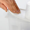 百露厨房密封罐组合装五谷杂粮豆米收纳罐塑料带盖储物罐食品保鲜盒子 白色单个装