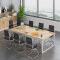 会议桌洽谈桌员工桌长条桌培训桌现代简约钢架桌4800*1200*750