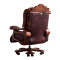 高档老板椅牛皮总裁椅家用电脑椅办公椅转椅-棕色