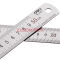 【唐久直供】得力（deli） 不锈钢直尺 钢制尺子 钢尺 测量测绘工具 办公用品5把 50cm 8464