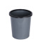 盛屏（SHENGPING） 创意家用垃圾桶欧式时尚无盖塑料垃圾筒客厅纸篓厨房大号垃圾桶办公室废纸篓 8113灰色带压圈