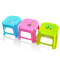 茶花 浴室凳子塑料印花儿童小方凳子 0801