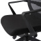 电脑椅办公椅人体工学椅职员椅网布椅-黑色