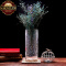 豪斯特丽（HOSTLY） 富贵竹花瓶   直筒冰裂花瓶摆件  客厅花瓶 40CM高 直径12