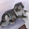 豪斯特丽（HOSTLY） 卧姿小猫摆饰 简约现代树脂工艺品摆件 动物礼品摆设 卧姿小猫摆件