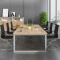 会议桌洽谈桌员工桌长条桌培训桌现代简约钢架桌4800*1600*750