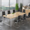 会议桌洽谈桌员工桌长条桌培训桌现代简约钢架桌4800*1600*750