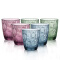 意大利 波米欧利 玻璃杯 水杯 钻石彩色玻璃杯 果汁杯 威士忌杯单只价 中号 森林绿 390ML
