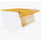 茶花 收纳箱塑料整理箱斜口翻盖可层叠储物箱34L 2885 3支装