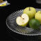 青苹果（QINGPINGGUO） 青苹果玻璃水果盘时尚玻璃大果盘碟果斗玻璃托盘干果盘 直径11.6cm