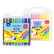 得力（deli）7063 绚丽多彩18色水彩笔绘画笔 盒装
