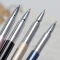 日本进口Platinum白金 1000H彩色金属笔杆商务中性笔 学生考试黑色水笔0.5 粉色