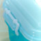 茶花收纳箱收纳盒小件整理储物箱塑料手提桌面办公宿舍零食化妆品车载药箱首饰盒 (8.5L)蓝色+粉色