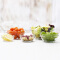 青苹果 玻璃碗套碗5件套 水果蔬菜沙拉碗透明个性甜品碗干果零食果盘汤面碗 创意家居礼品 带盖饭盒