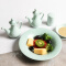苏氏陶瓷（SUSHI CERAMICS）青瓷餐具套装浅绿釉花开富贵陶瓷碗盘56头龙泉釉中餐具礼盒（高温瓷-健康釉）