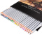 得力(deli)24色彩盒水溶性彩色铅笔 水溶性彩铅套装（附赠毛笔）6518