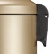 EKO 垃圾桶 家用脚踏不锈钢厨房客厅卫生间翻盖小号大号垃圾筒 9113 香槟金 12L