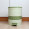 茶花（CHAHUA） 茶花垃圾桶脚踏式塑料 垃圾筒 卫生间垃圾桶垃圾桶 茶花垃圾桶 绿色9.6L