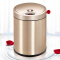 欧本（OUBEN） 自动感应垃圾桶家用智能电动翻盖卫生桶卫生间客厅厨房创意带盖抖音同款垃圾筒 香槟金(12L)