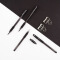 广博(GuangBo)20支装0.5mm造型款中性笔签字笔套装(10支水笔+10支笔芯)黑ZX9518D