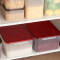 JEKO&JEKO 塑料收纳箱防潮保鲜储物盒（15L 2只装）大号长方形收纳盒药盒密封盒 暗红色 SWB-5441