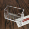 得力（deli） 名片座 透明塑料名片盒 桌面名片盒座 水晶名片盒 7623 名片盒 3个装