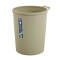 茶花（CHAHUA） 【带压圈、买就赠垃圾袋】 塑料垃圾桶办公家用清洁桶带压圈卫生间垃圾筒 摩卡棕