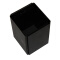 得力(deli)金属钢制桌面笔筒 商务办公收纳盒 黑色9146