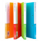 广博(GuangBo)4只装4色高质感双强力夹文件夹板/办公用品 炫彩A2072