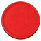 得力（deli） 9859 印台 红色圆形铁盒快干印章印台海绵印泥85mm财务用品 红色